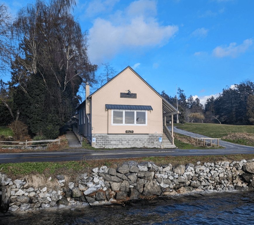 Exterior front of the West Sound Hall